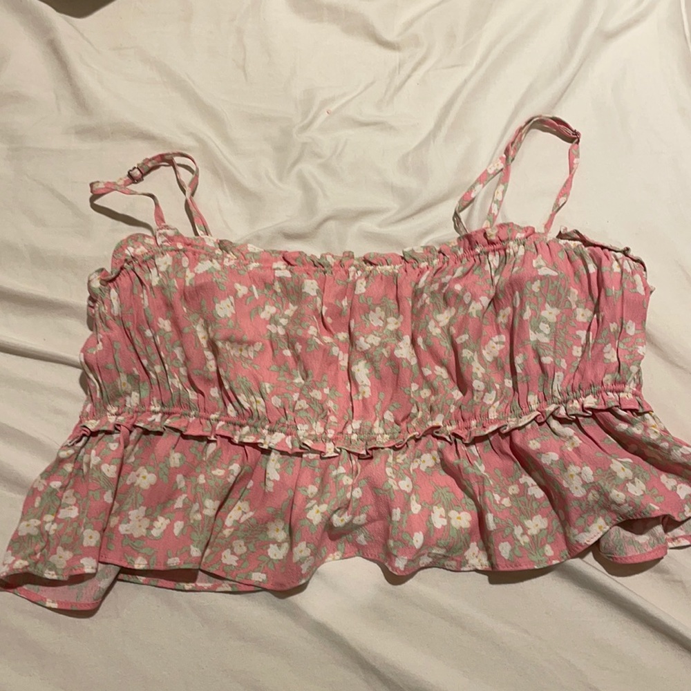 Pink crop top